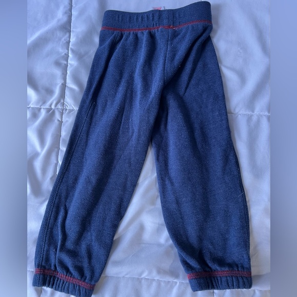 Disney Mickey Mouse Boys Fleece Joggers Navy Blue - Picture 2 of 3